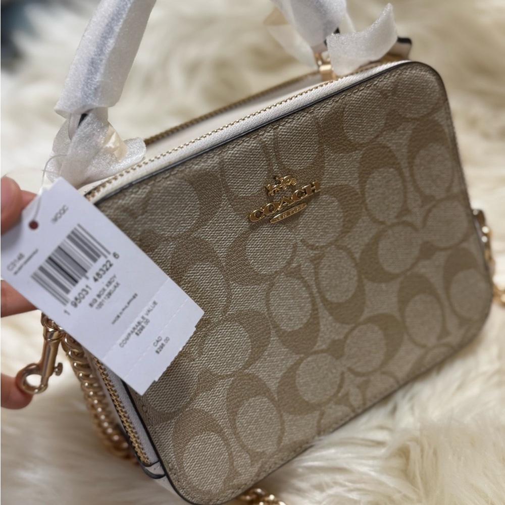 BOX CROSSBODY IN SIGNATURE CANVAS (COACH C3148) - Picture 3 of 9